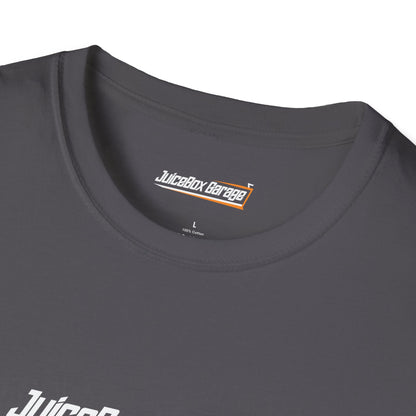 Unisex T-Shirt with Juicebox Garage Logo